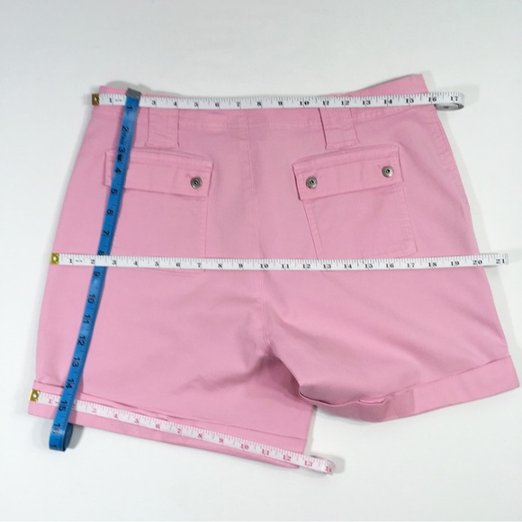 LIZ CLAIBORNE Pretty In Pink Lightweight Summer Shorts Size 12 - Picture 3 of 6